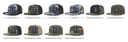 Decky 1049 Camo Snapback Hat, 6 Panel Camouflage Flat Bill Cap