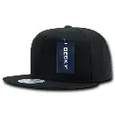 Decky 361 - Cotton Snapback Hat, Flat Bill Cap - 361
