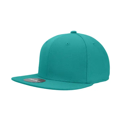 Decky RP1 - Fitted Flat Bill Hat, Retro Fitted Cap with Patch